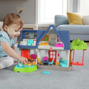 Image of Fisher-Price Little People - Friends Play House & 2 Figures