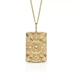 Image of JG Signature 9ct Gold Butterfly Wing Texture Necklace