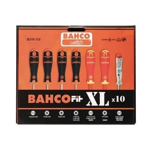 Image of BahcoFit XL Screwdriver Set, 10 Piece SL/PH/PZ/TX