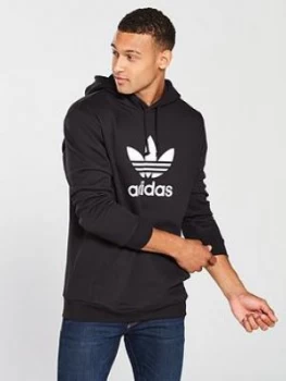 Image of adidas Originals Trefoil Hoodie - Black, Size XS, Men