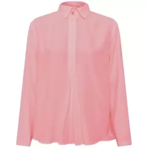 Image of French Connection Rhodes Poplin Popover Shirt - Pink