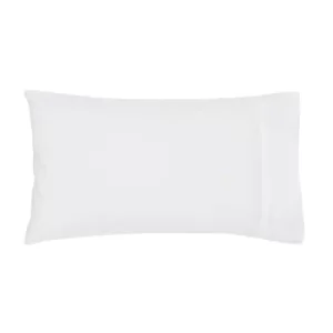 Image of Bedeck of Belfast Fine Linens 300 Thread Count Egyptian Cotton Standard Pillowcase, White