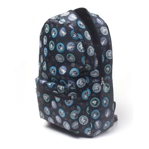 Image of Disney - Mickey Mouse All-Over Mickey & Friends Print Backpack - Grey