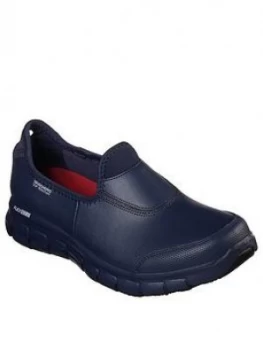 Image of Skechers Sure Track Non-Slip Plimsoll - Navy
