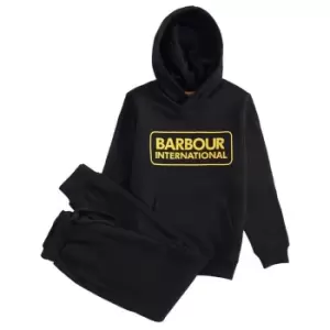 Image of Barbour International Boys Staple Tracksuit - Black