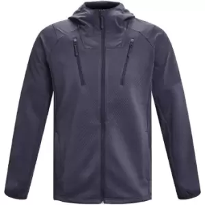 Image of Under Armour Rush Hooded Sweat Jacket Mens - Grey