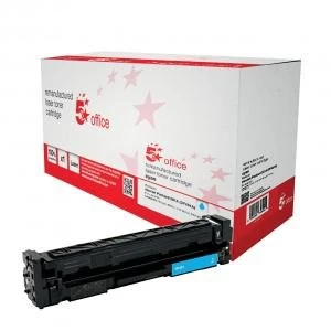 Image of 5 Star Office HP 201A Cyan Laser Toner Ink Cartridge