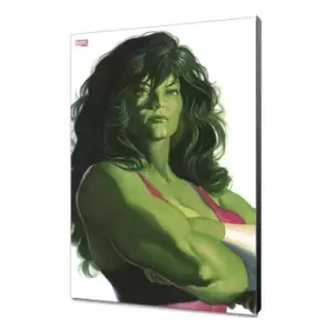 Image of Marvel Avengers Collection Wooden Wall Art Alex Ross - She-Hulk 30 x 45 cm