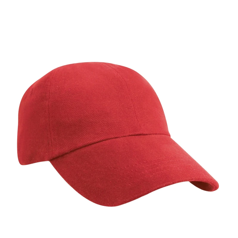 Image of Result Womens Heavy Brushed Cotton Low Profile Baseball Cap in Red Red Female One Size