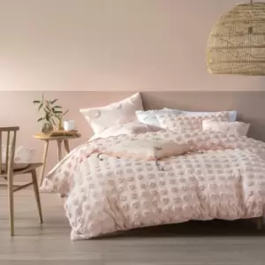 Image of Linen House Haze Double Duvet Cover Set Cotton Peach