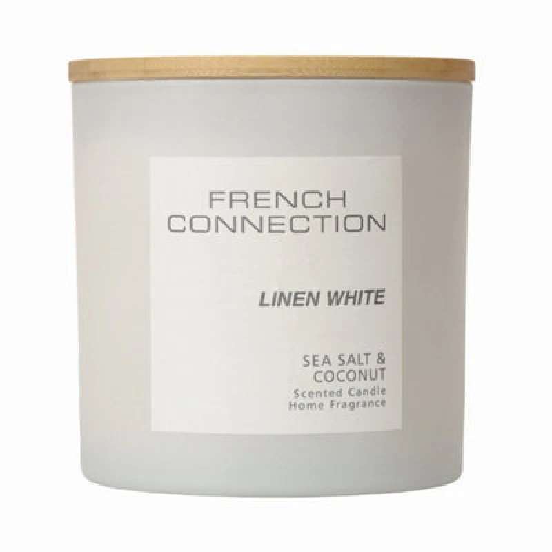 Image of French Connection Pastel Range Sea Salt & Coconut Candle 1.5KG Clear