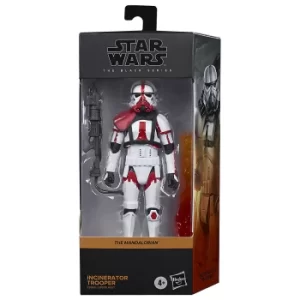 Image of Hasbro Star Wars The Black Series Incinerator Trooper Toy 6" Scale The Mandalorian Collectible Figure