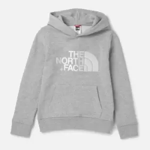 Image of The North Face Kids Drew Peak Pull Over Hoodie - TNF Light Grey Heather/TNF White - M - Grey