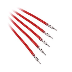 Image of BitFenix Alchemy 2.0 PSU Cable 5x 60cm - Red