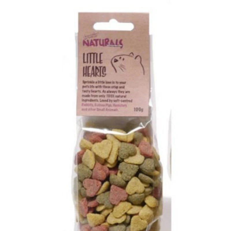 Image of Rosewood Boredom Breaker Natural Treats Little Hearts 100G (Pack Of 8)