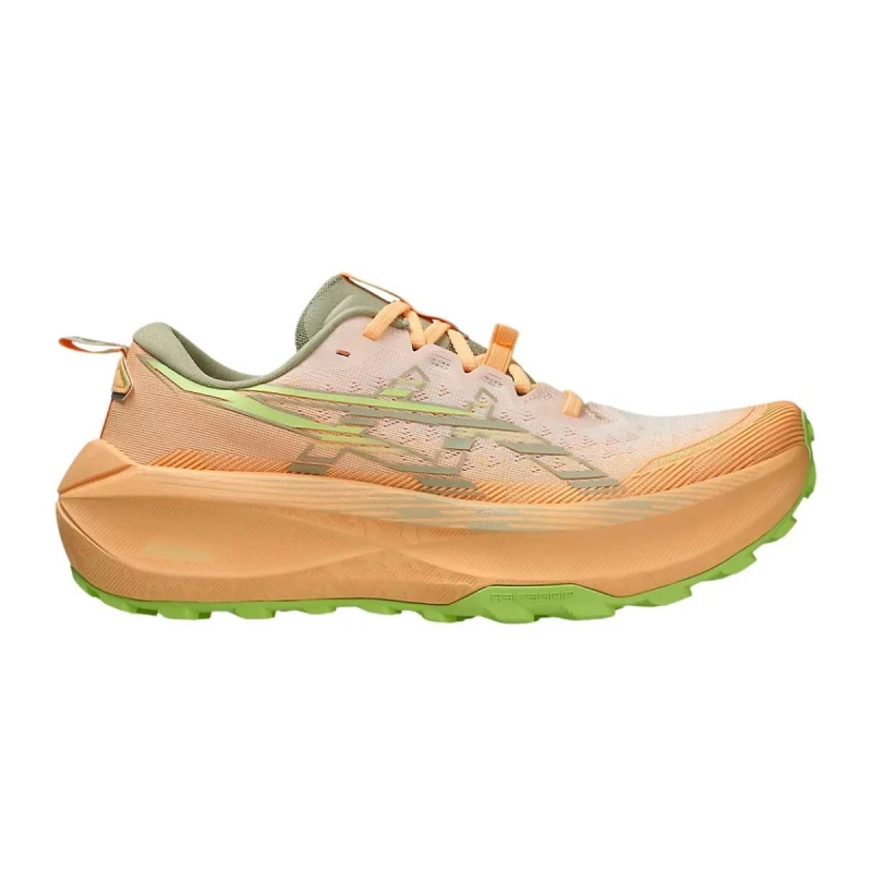 Image of Asics Trabuco Max 4 Shoes Orange Green AW25, Size 44,5 - EUR