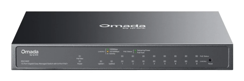 Image of TP Link Omada ES210GP network switch Managed L2 Gigabit Ethernet (10/1