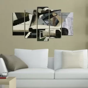 Image of 5ABSMDF-20 Multicolor Decorative MDF Painting (5 Pieces)