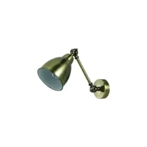 Image of Newton Adjustable 1 Light Indoor Wall Light Antique Brass, E27