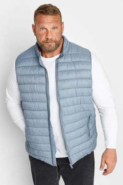 Image of BadRhino Puffer Gilet Light Blue