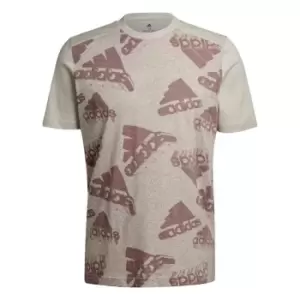 Image of adidas Essentials BrandLove Logo T-Shirt Mens - Aluminium / Wonder Oxide
