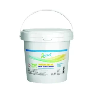 Image of 2Work Virucidal Surface Disinfectant Wipes (Pack of 1000) 2W07538