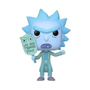 Image of Rick & Morty Hologram Rick GITD EXC Pop! Vinyl Figure