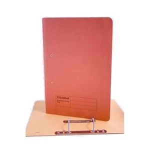 Image of Guildhall Foolscap 315g/m2 Spring Transfer File with Back Pocket Orange Pack of 25 Files