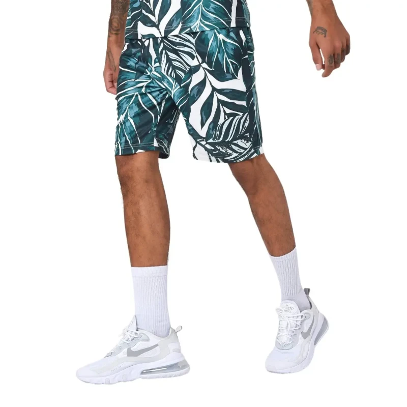 Image of Project X Paris Exotic leaf logo shorts Project X Paris Vert Male S