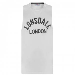 Image of Lonsdale Muscle Vest Mens - White