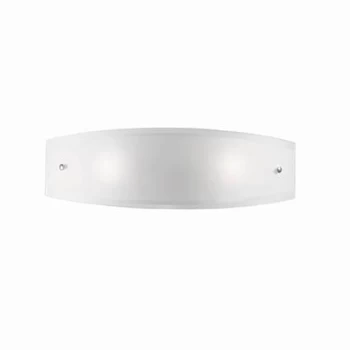 Image of Ali 2 Light Indoor Small Flush Light White, E27
