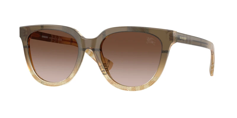 Image of Burberry 0Be4469 Phantos Sunglasses - Beige Beige WUF6H Female