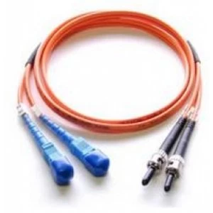 Image of StarTech Multimode Duplex Fiber Optic Cable ST SC 2m