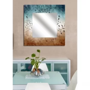 Image of MA-20 Multicolor Birds Decorative Mirror