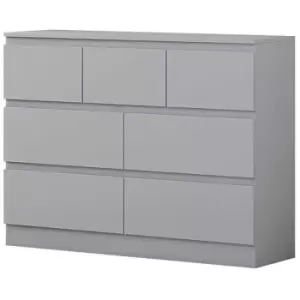 Image of Fwstyle Modern 7 Drawer Merchant Chest Matt Grey