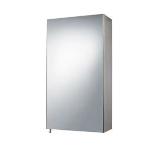 Image of BQ Fonteno Single Door Silver Mirror Cabinet