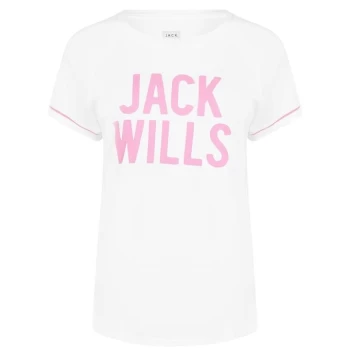 Image of Jack Wills Winsham Raglan T-Shirt - White