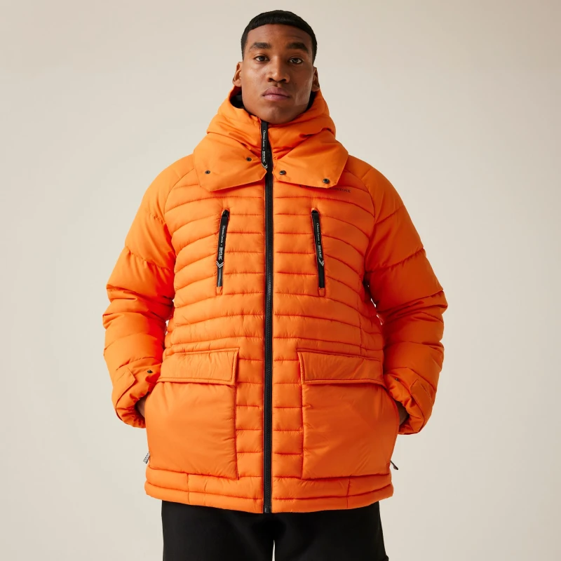 Image of Regatta Regatta Men 'Christian Lacroix Congenies' Short Padded Jacket in Orange Size: Medium Orange M Male 5063019803852