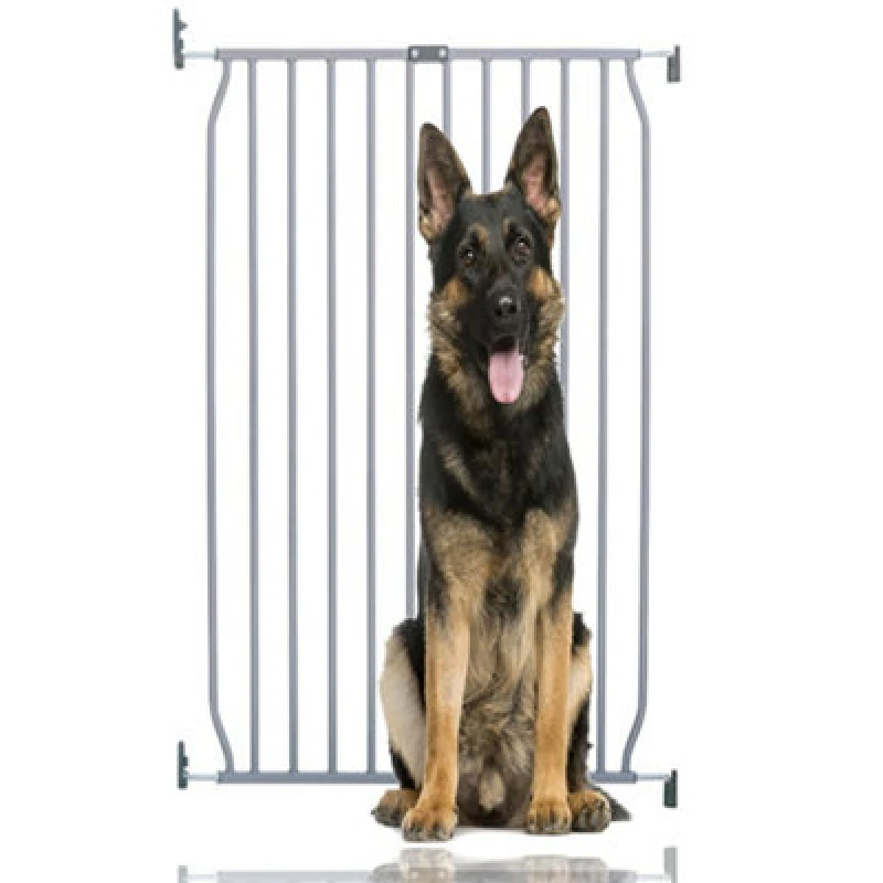 Image of Bettacare Extra Tall Eco Screw Fit Pet Gate, Grey, 70Cm - 80Cm, Extra Tall Gate 100Cm In Height, Screw Fitted Dog Gate