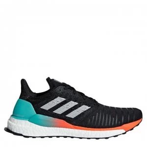 Image of adidas SolarBoost Mens Running Shoes - Grey/Grn/Oran