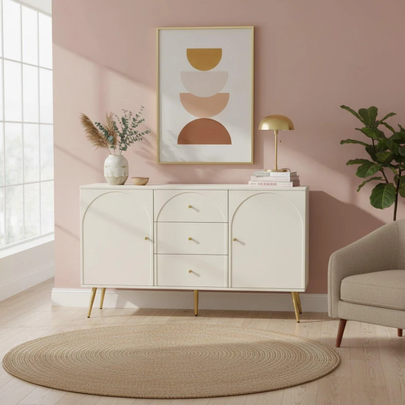 Image of Urban Meuble Modern White Chest of Drawers Chest of Drawers One Size White 40648701000