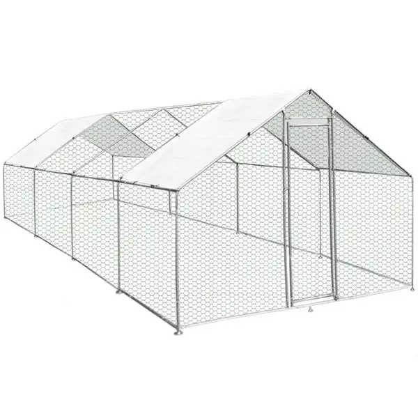 Image of Walk In Chicken Run Cage Coop 4m x 8m x 2m Dog Pen House Kennel