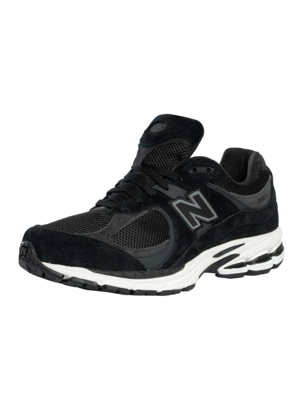 Image of New Balance 2002R Suede Trainers Black/Phantom/Gunmetal 6 UK
