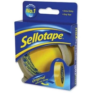 Image of Sellotape Golden Tape Retail 24mm x 50m Pack of 6