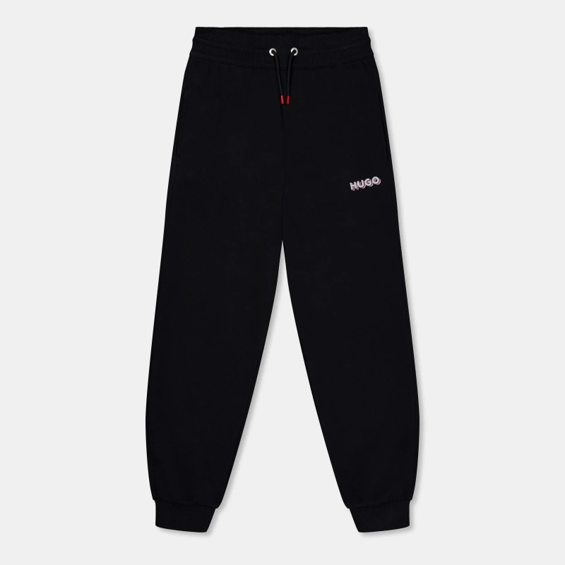 Image of HUGO Logo Jogging Bottoms Juniors - Black 11 - 12 Years