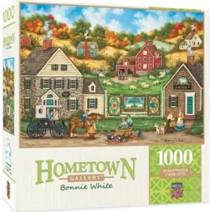 Image of Masterpieces Puzzle Hometown Gallery Great Balls of Yarn Puzzle 1000 piece jigsaw puzzle