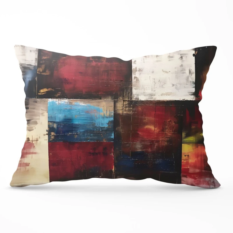 Image of Warren Reed - Designer Rustic Harmony In Bold Colours Cushions Size: 60cm x 60cm Multicolor Unisex 60cm x 60 cm
