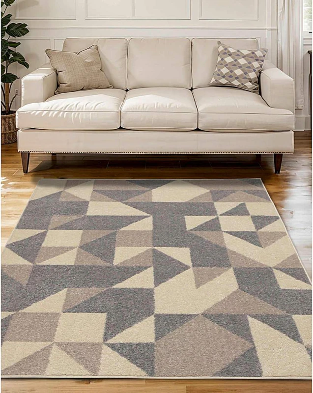 Image of Homemaker Juno Geometric Rug Natural - Homemaker - Size: 120X170 Natural 120X170 HR98301