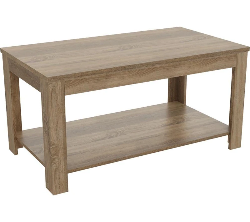 Image of AVF Calibre CAT90GO Coffee Table - Rustic Sawn Oak & Brown 5014117978089