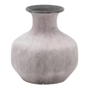 Image of Hill Interiors Bloomville Squat Vase in Stone